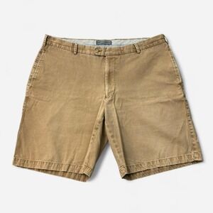 Peter Millar Men's Khaki Pima Cotton Chino Shorts Size 38 Golf Casual 0247
